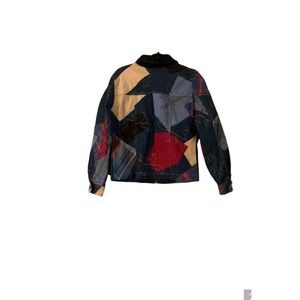 Stonebridge Vintage Women's Jacket Patchwork Boho Artsy Retro Size Large